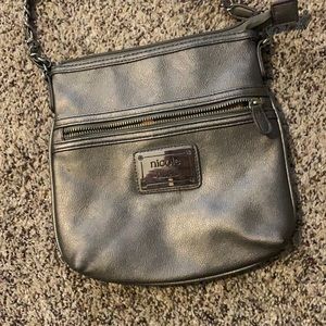 Nicole silver purse